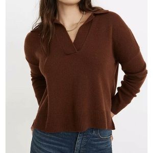Madewell chocolate brown wool sweater